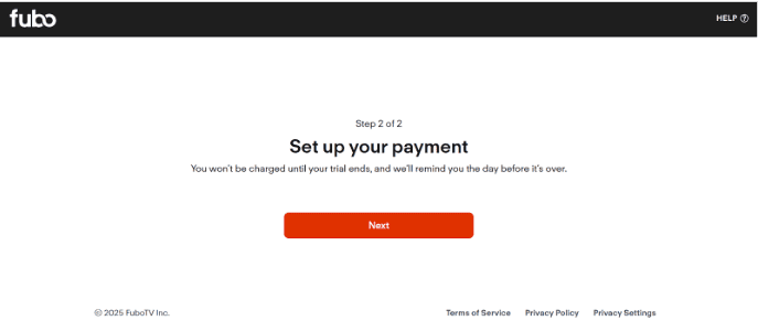 FuboTV registration process FuboTV registration process