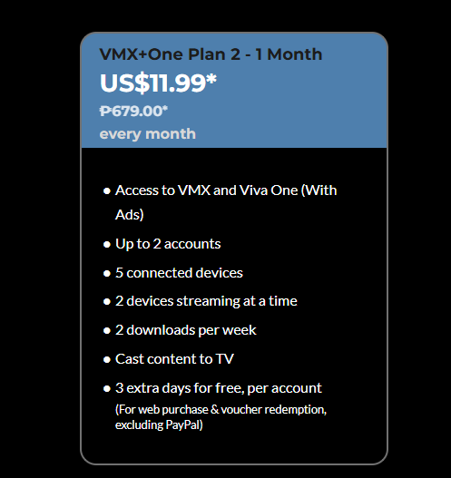 VMX + Viva One Bundle Plans