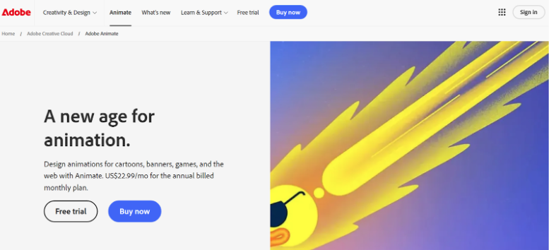 Adobe Animate Free Trial