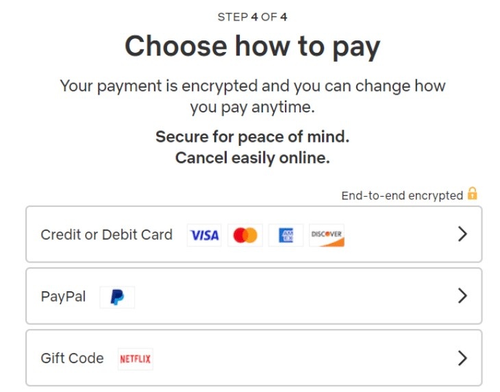 Choose Your Preferred Payment Method