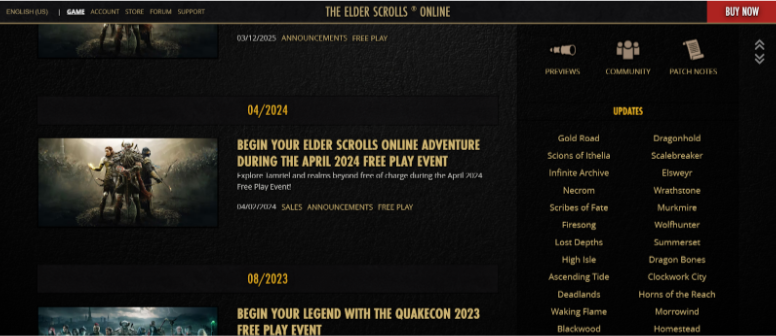 ESO Online Free Trial