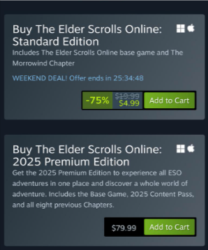 ESO Online Pricing & Plans