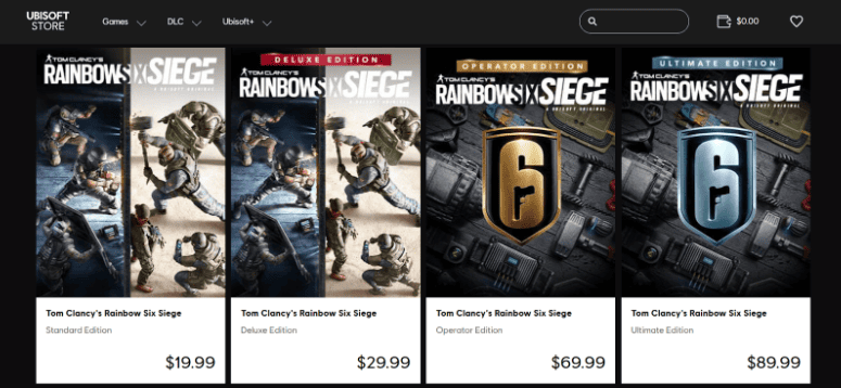 Rainbow Six Siege Pricing & Plans