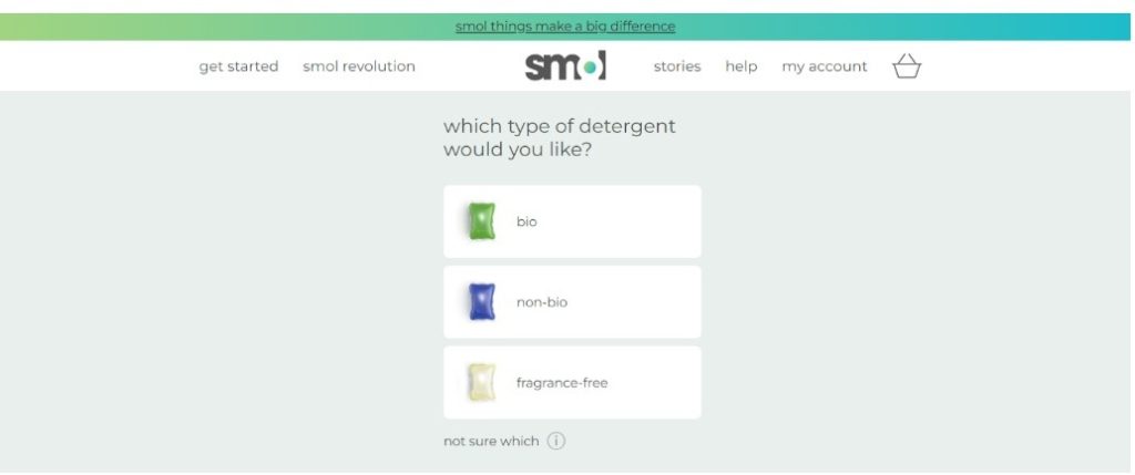 Select the type of detergent