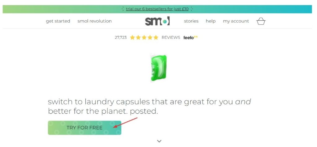 Click on “TRY FOR FREE"