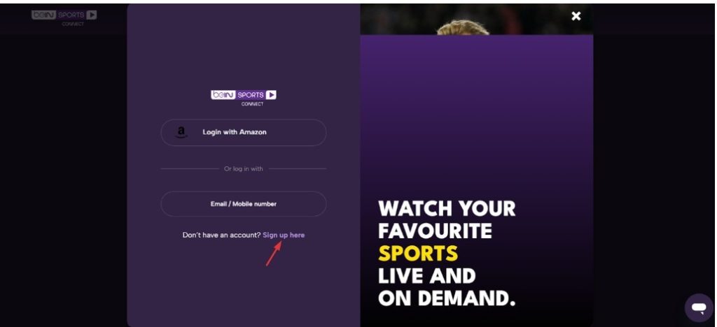 Sign up here