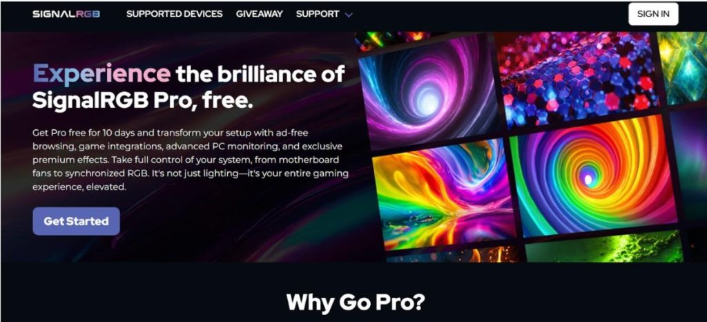 Click on “Get Started"