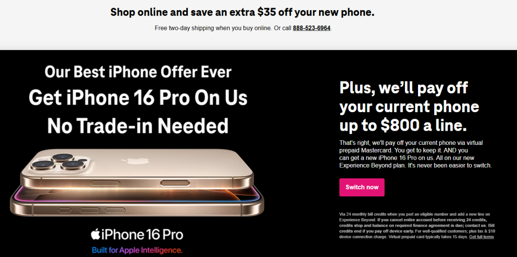 T-Mobile 35% Discount
