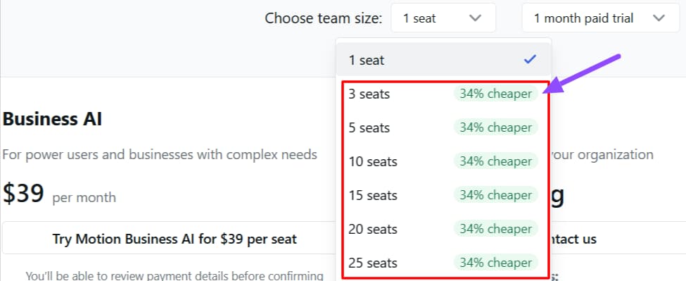 Motion Discount Option Motion Discount Option